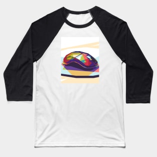 Mouse Colorful with Background Baseball T-Shirt